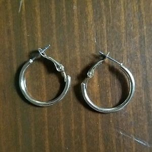 Gold hoop earrings