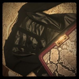 Gianni Bini Front Leather Dress - size 10