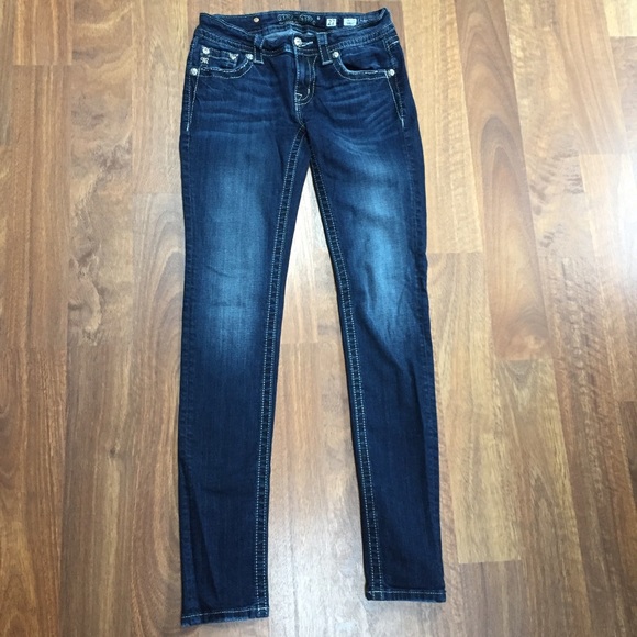 Miss Me Angel wings signature skinny jeans