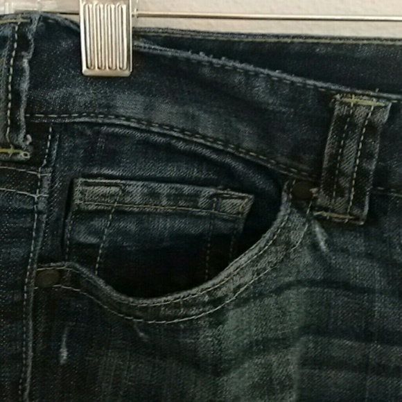 Dark Wash Denim Jeans - Picture 2 of 4