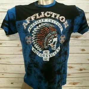 Authentic AFFLICTION?AMERICAN CUSTOMS?MEN'S SHIRT