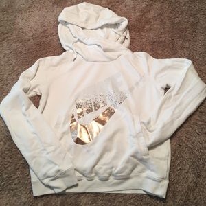 NIKE cross neck hoodie