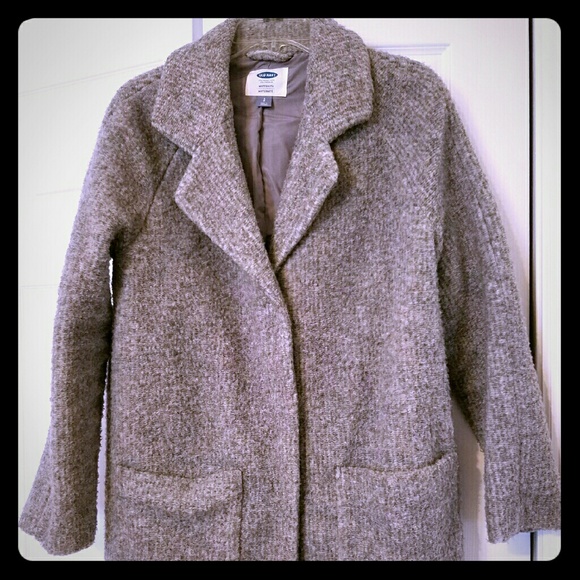 Old Navy Gray Maternity Cacoon Coat, Small