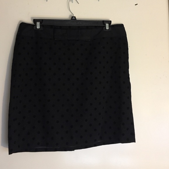 Black polka dot skirt
