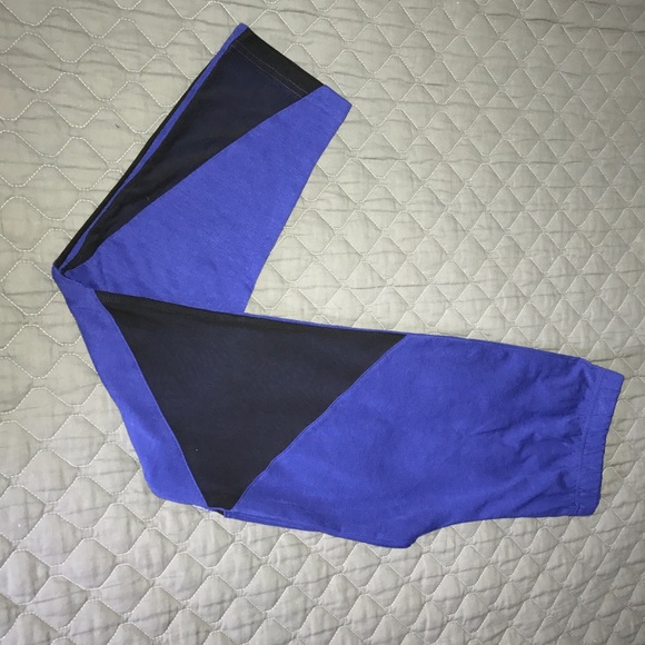 Pants - Royal Blue and Black Mesh Leggings Pants - Royal Blue and Black Mesh Leggings