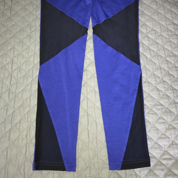 Pants - Royal Blue and Black Mesh Leggings Pants - Royal Blue and Black Mesh Leggings