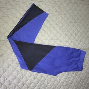 Pants - Royal Blue and Black Mesh Leggings Pants - Royal Blue and Black Mesh Leggings