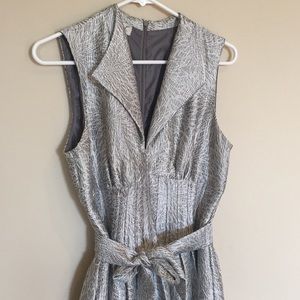 Silver printed dress by Maggy London