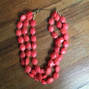 Chunky coral necklace