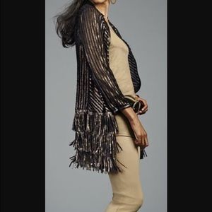 Chico's faux leather duster