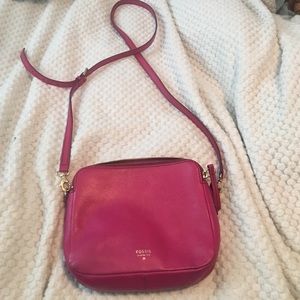 Pink Fossil Cossbody