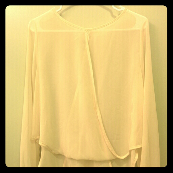 Sheer blouse - white