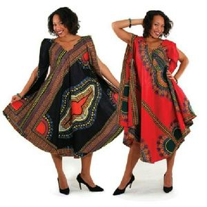 Traditional Print Umbrella Dress