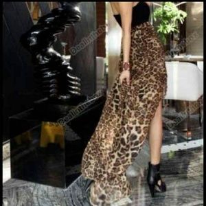 Asymmetrical Strapless Leopard Dress + G-String