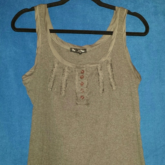 Gray Twisted Tee