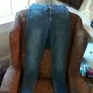 High waisted skinny jeans