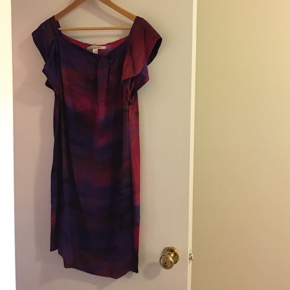 Diane von Furnstenberg silk multicolor silk dress