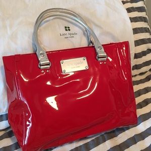 Kate Spade red patent bag