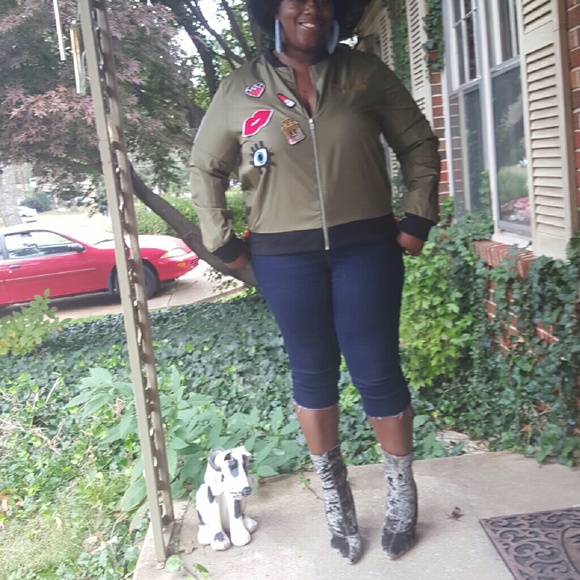 Suede green boots - Picture 4 of 4