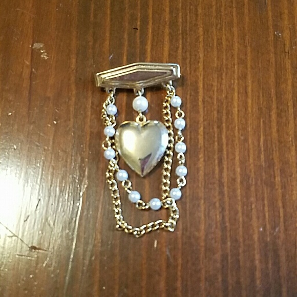 Heart Locket Brooch