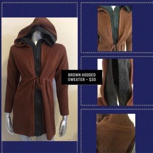 Brown Hooded Sweater