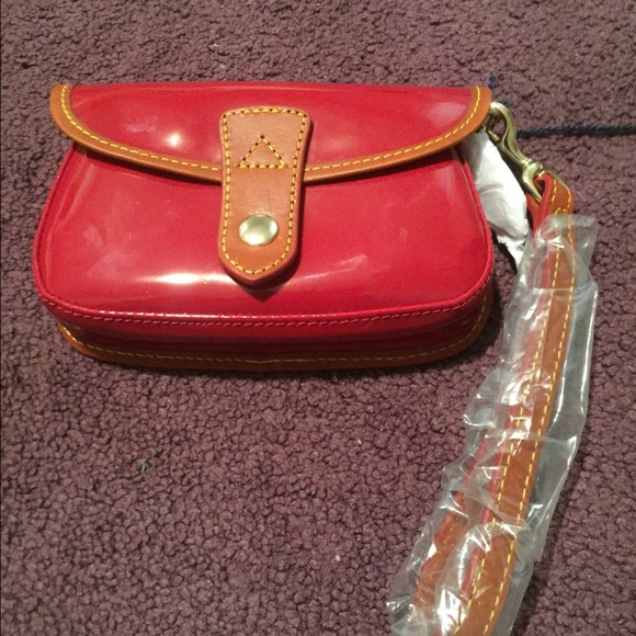 cherry small wristlet
