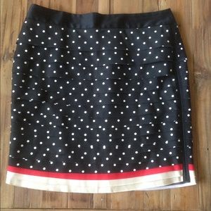 WHBM polka dot skirt