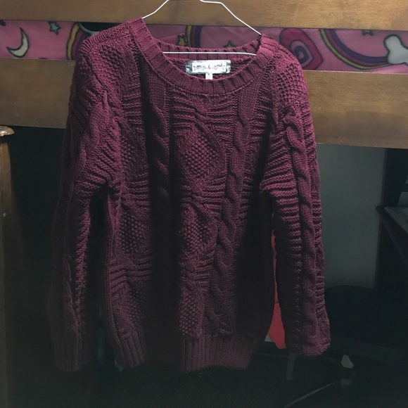 Burgundy Sweater (plus surprise gift)