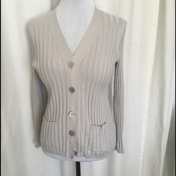 Talbots Petite Lightweight Ribbed Sweater