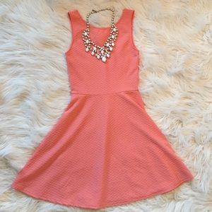 Coral summer dress