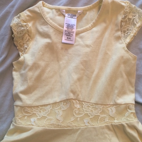 Spring Yellow Guess Kids Dress - Picture 2 of 4
