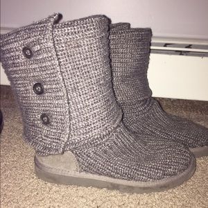 Ugg classic cardy gray boots. Size 7