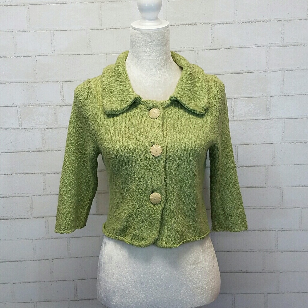 Anthropologie knit crop sweater