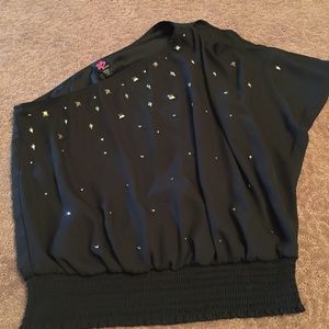 Bebe one shoulder top