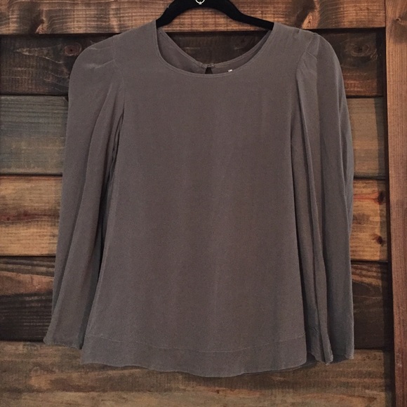 Jenny Han silk long sleeve top