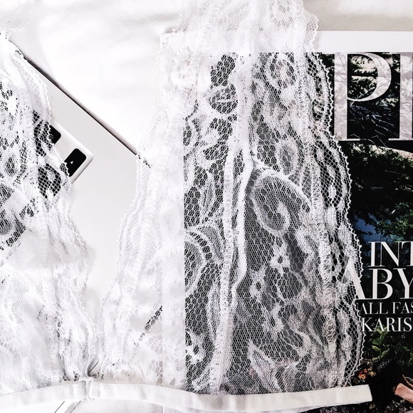 NEW White Lace Bralette - Picture 3 of 4