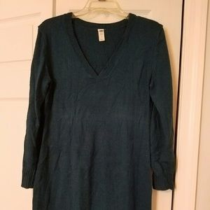 Teal Old Navy Maternity sweater dress, S