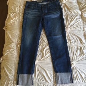 AG crop cuff jeans