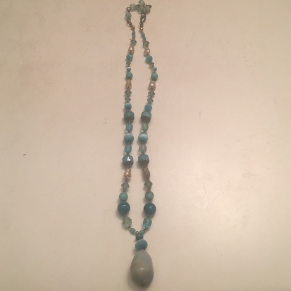 Beautiful turquoise beaded necklace