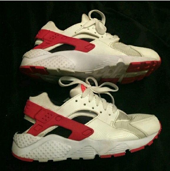 Red, Black, and white huaraches