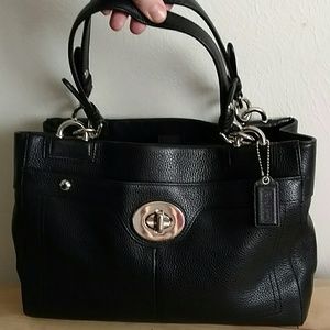 Coach 16531 Penelope Black Leather Carryall