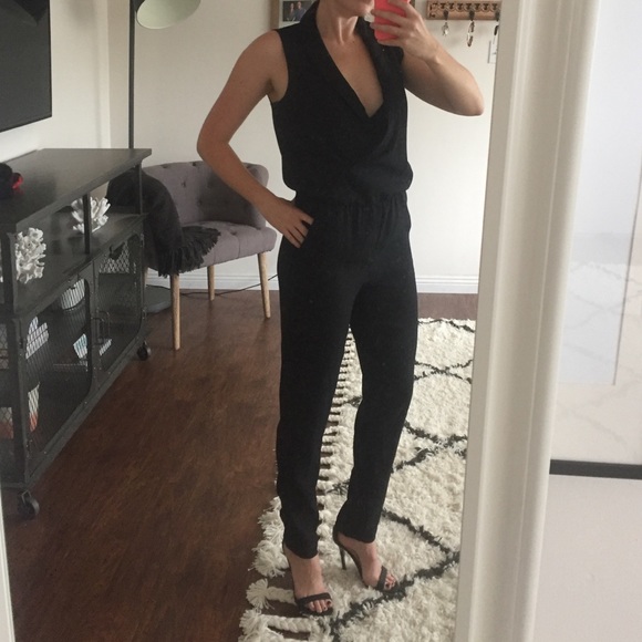 black jumpsuit banana republic