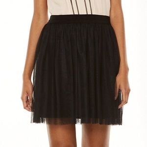 LC Lauren Conrad Black Tulle Skirt