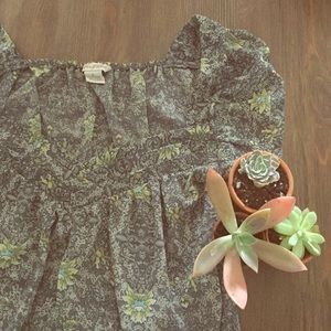 DONATED Floral Sheer Top