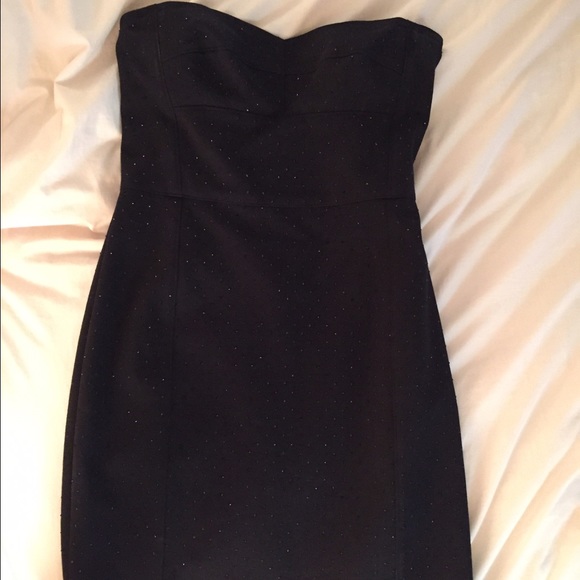 DKNY Black Sparkle Strapless Dress - Picture 1 of 4