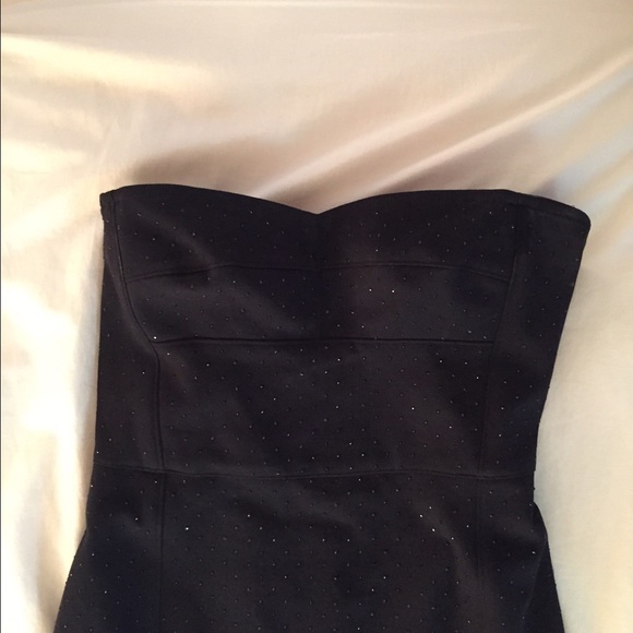 DKNY Black Sparkle Strapless Dress - Picture 2 of 4