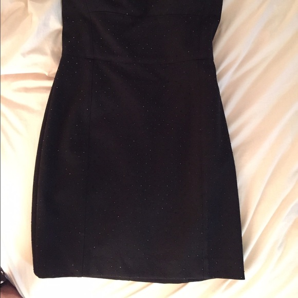 DKNY Black Sparkle Strapless Dress - Picture 3 of 4