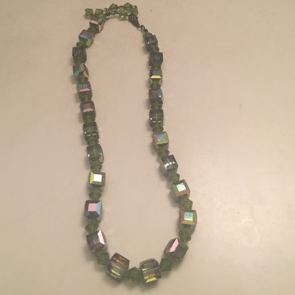 Beautiful crystal iridescent necklace