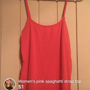 Pink tank top