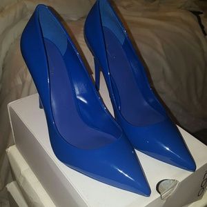 Patent leather pumps